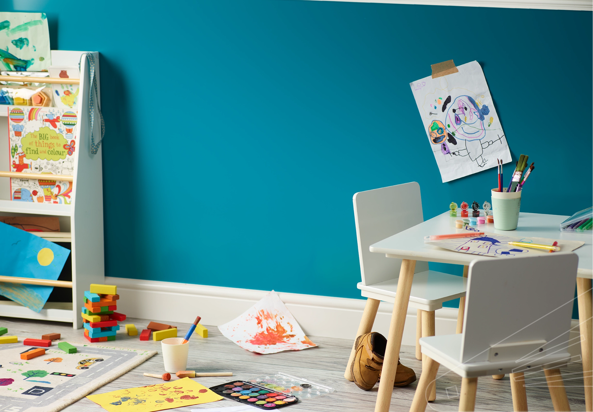 Aqua Satin Cladding installed in a child's play area.