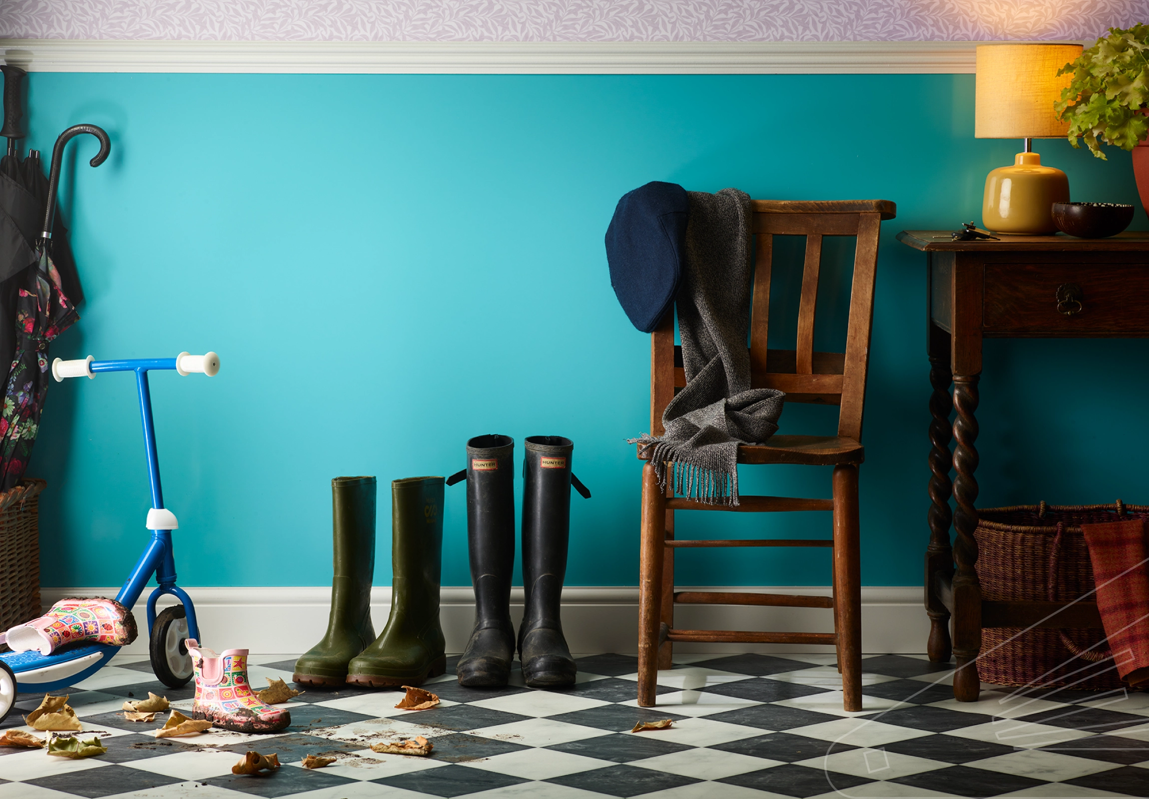 Atlantic Satin Cladding installed in a hallway.