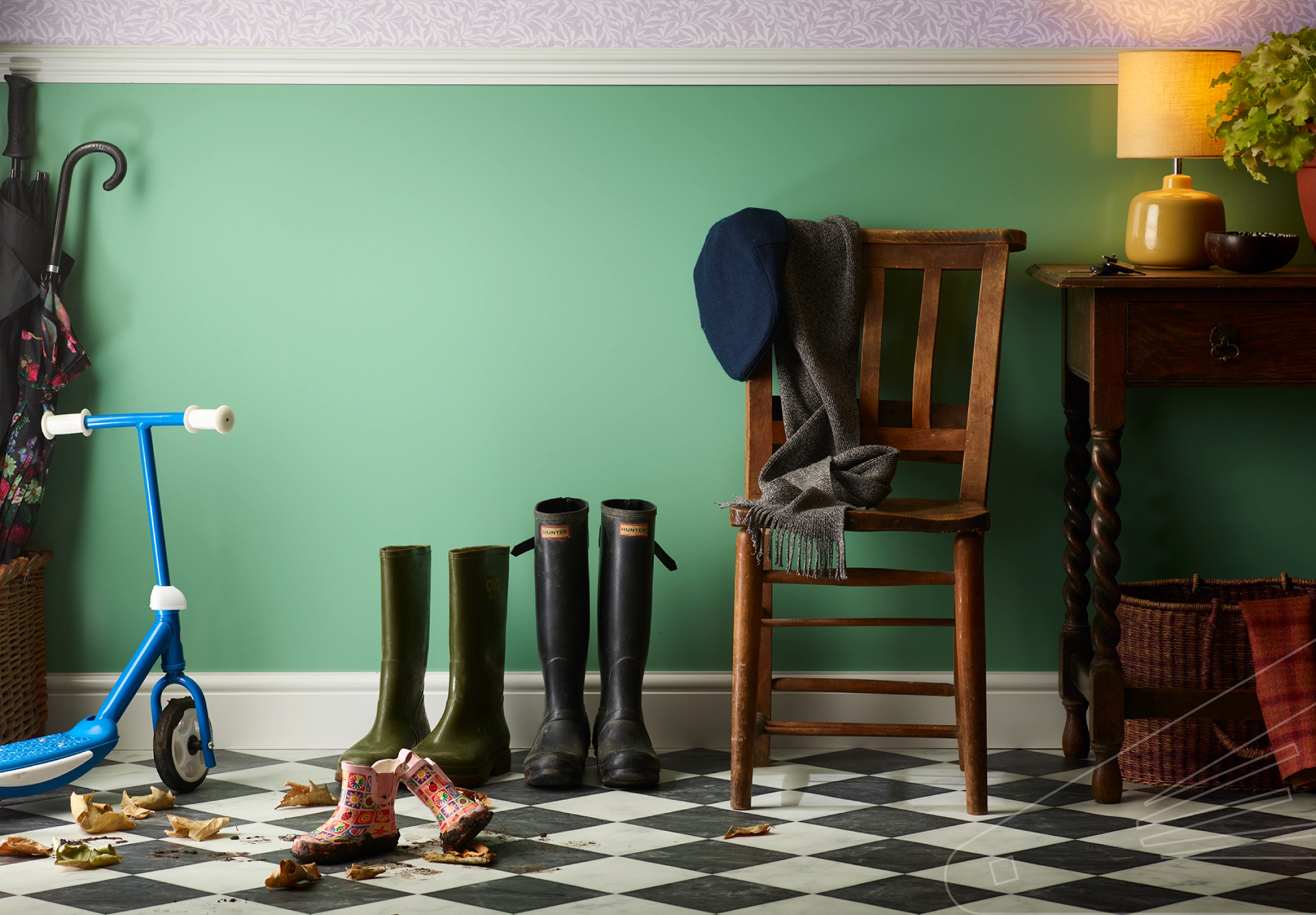 Kiwi - Satin Cladding installed in a Hallway.