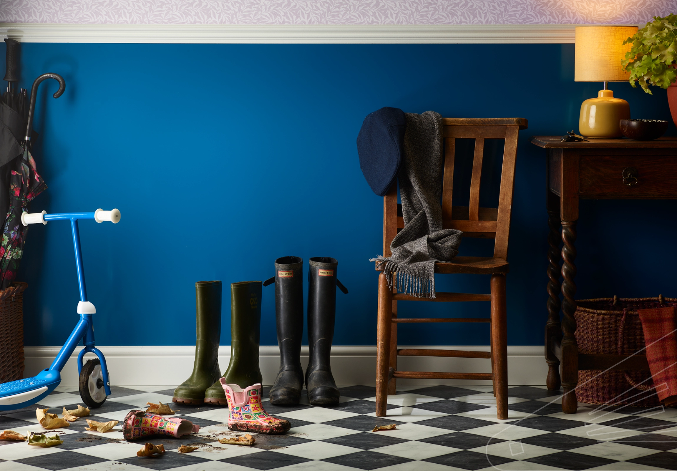 Marine Satin Cladding installed in a hallway.