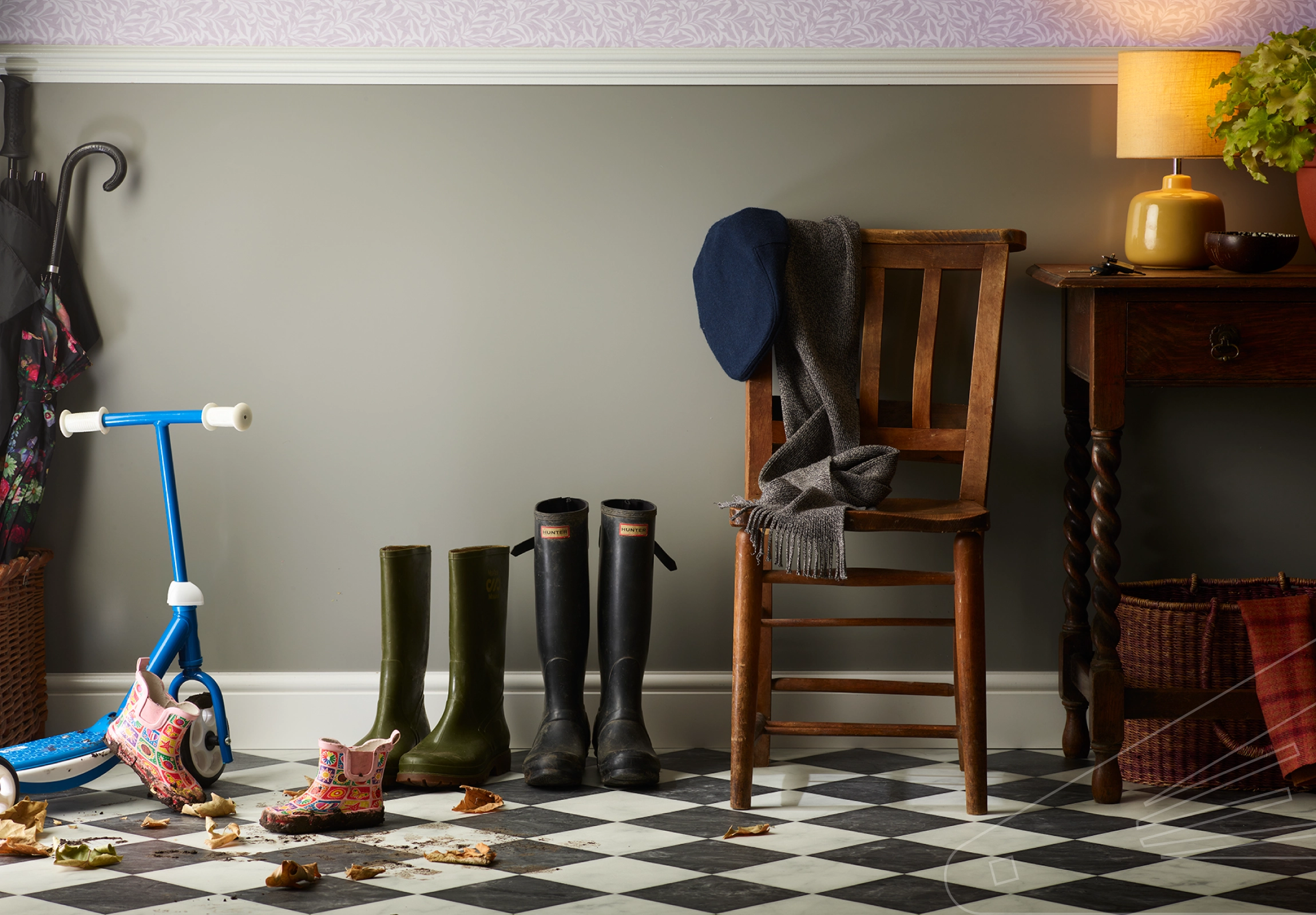 Rhino Satin Cladding installed in a hallway.