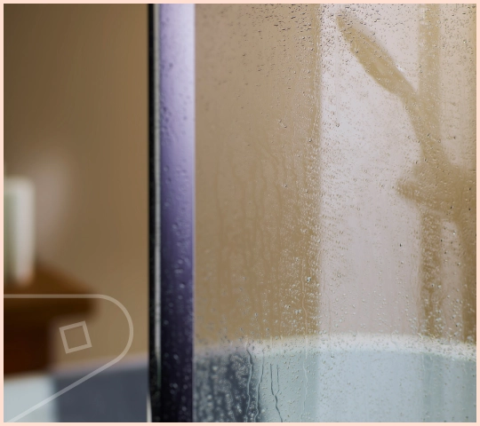 A close-up of featured colour Sandstone Satin cladding installed bathroom.